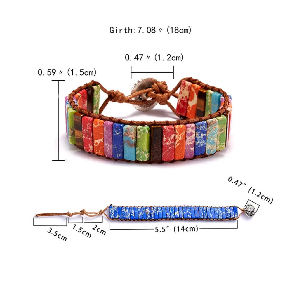 Colorful Adjustable Braided Bracelet | Bohemian Charm Jewelry