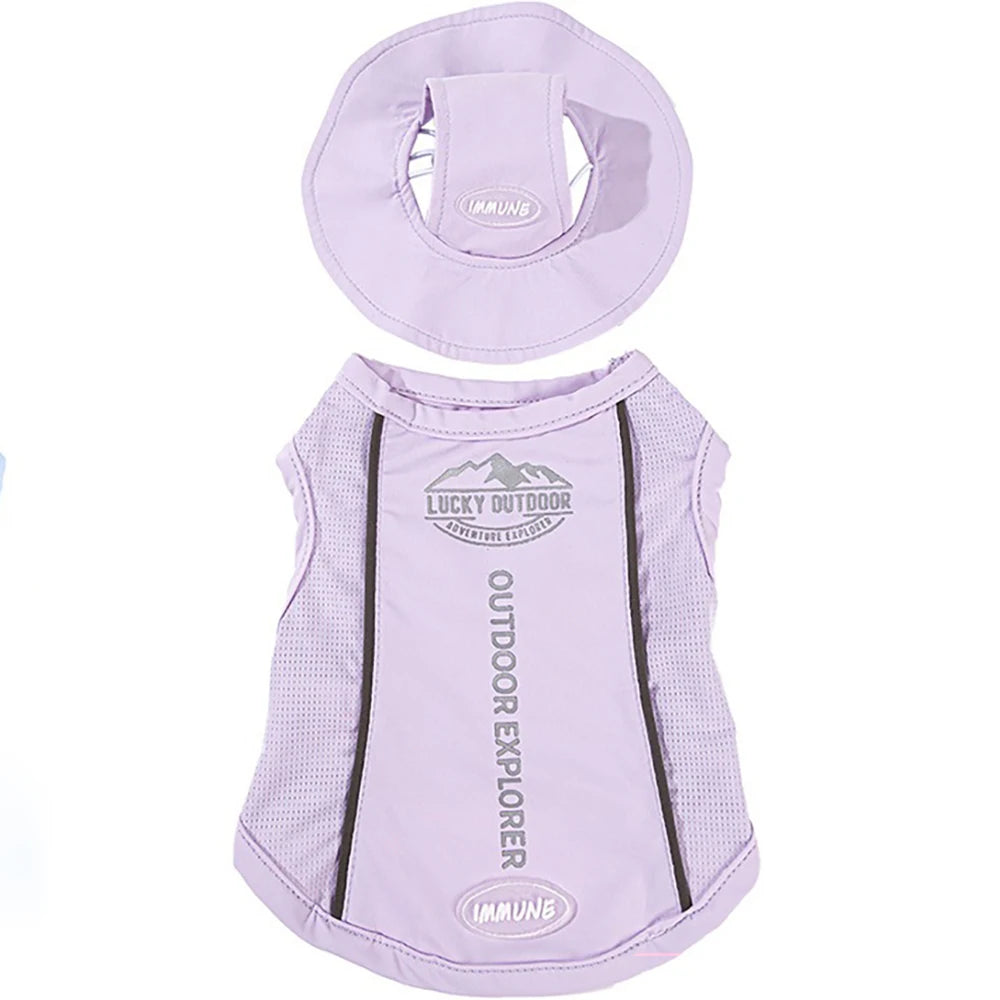 Lightweight Summer Cooling Vest for Dogs and Cats | Breathable Mesh Shirt