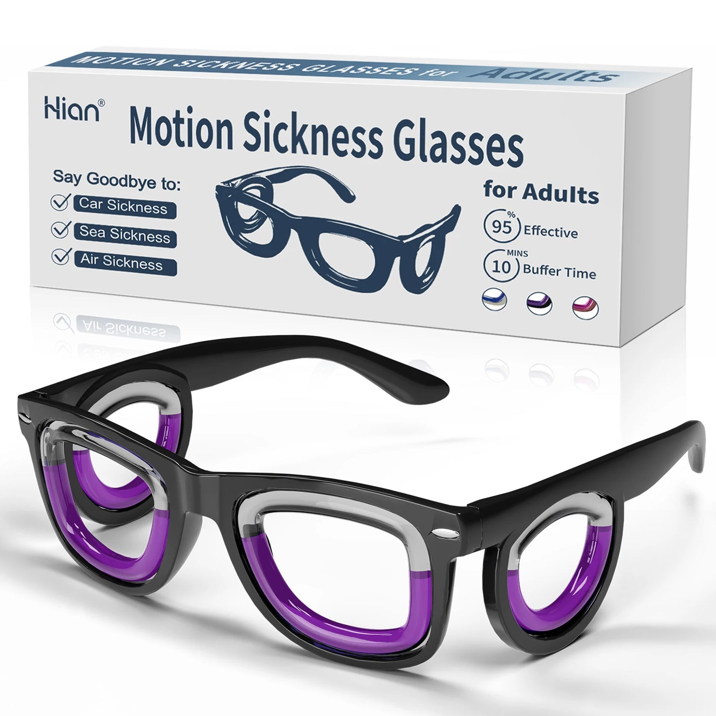 Anti-Motion Sickness Glasses | Lightweight Travel Nausea Relief