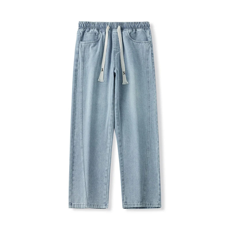 Men's Distressed Wide Leg Jeans | Casual Autumn Winter Style