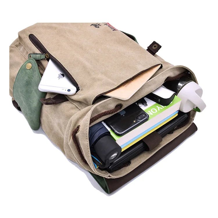 Anime-Inspired Cartoon Canvas Backpack for School & Travel