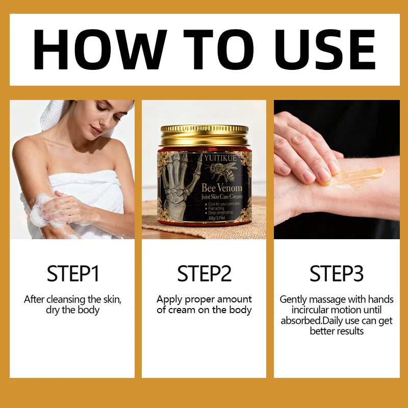 Bee Venom Joint Skin Care Cream | Nourishing & Moisturizing Cream