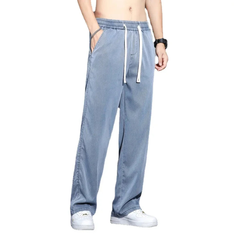 Men's Summer Thin Straight Pants | Comfortable Casual Trousers