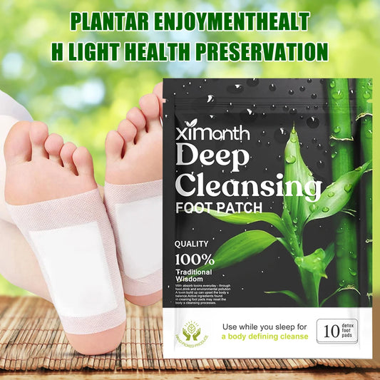 Natural Detox Foot Patches for Stress Relief & Deep Sleep