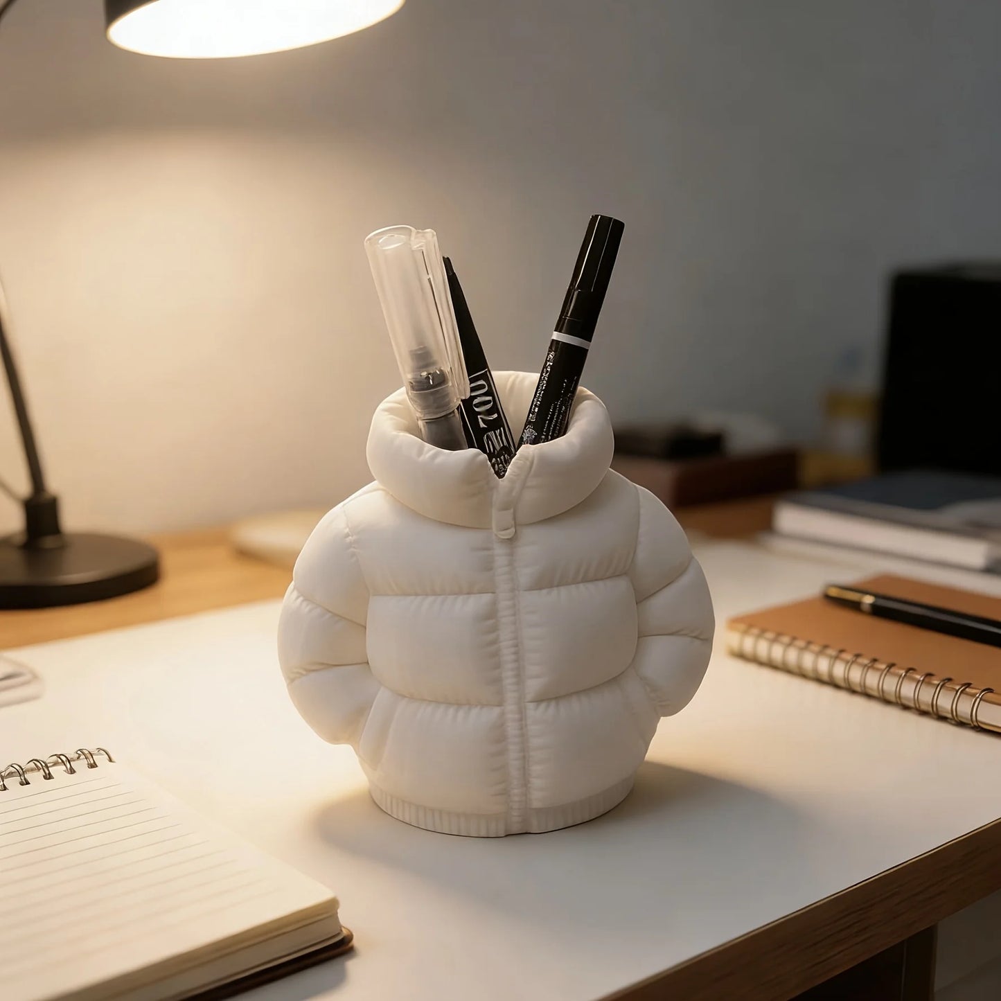 Cute Down Jacket-Shaped Pen Holder | Creative Classroom Accessory