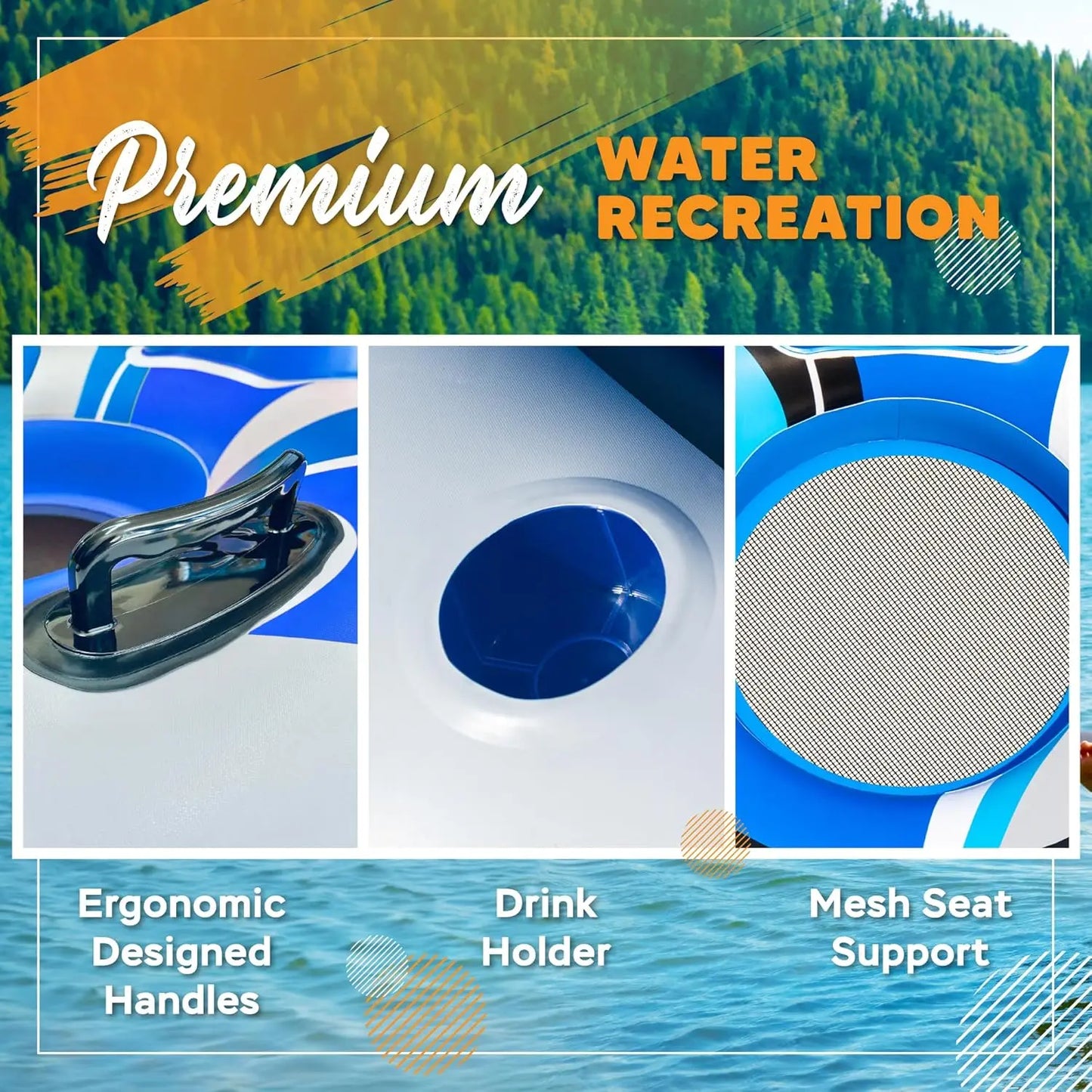 Premium Heavy Duty Inflatable River Tube for Ultimate Water Fun