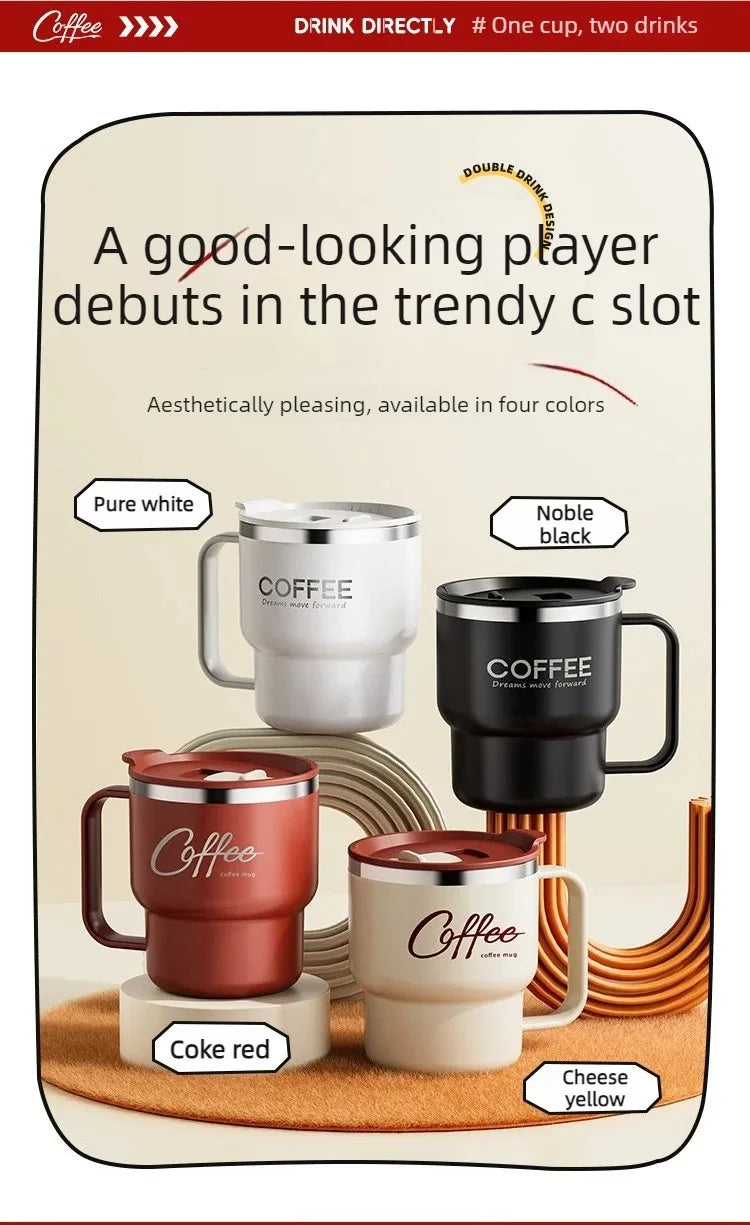 Double Layer Stainless Steel Coffee Mug | Insulated Drinkware