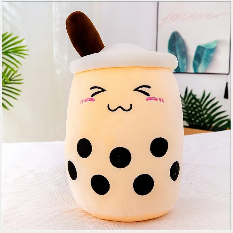 Large Milk Tea Plush Pillow | Adorable Stuffed Boba Toy for Kids