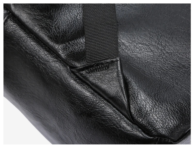 Men's Executive PU Leather Backpack | Stylish Office & Travel Bag