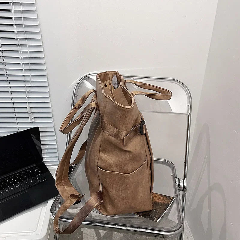 Stylish PU Leather Women's Backpack | Spacious Travel Companion