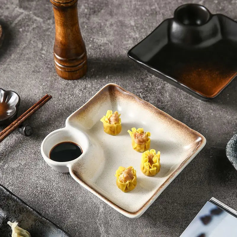 Juego de platos de cerámica para dumplings | Eleva tu experiencia culinaria