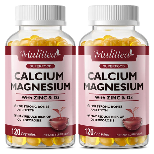 Calcium Magnesium Capsules with Zinc & Vitamin D3 for Strong Bones