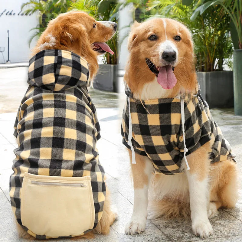 Reversible Dog Winter Coat | Plaid Vest for All Sizes
