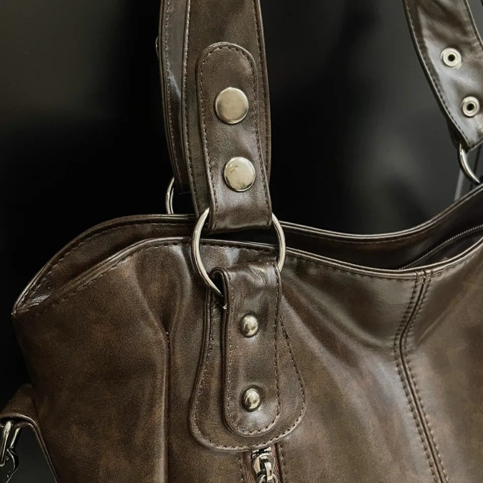 Large Capacity Shoulder Bag | Stylish PU Leather Tote for Women