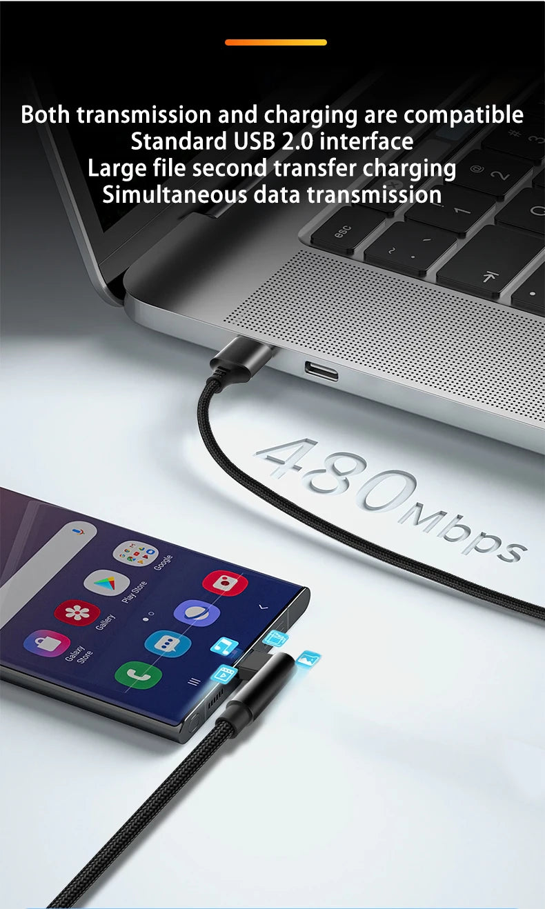 6A Fast Charging USB C Cable | 3m 5m Type C Data Cable