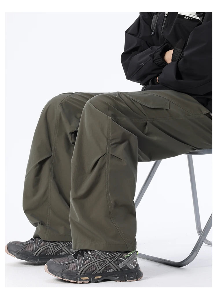 Men's Multi-Pocket Cargo Overalls | Stylish Baggy Trousers for Summer