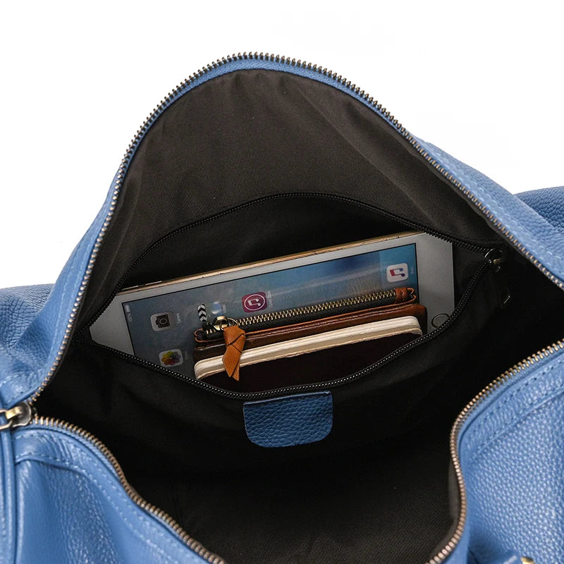 Luxury Genuine Leather Travel Bag for Men & Women | Versatile Duffle