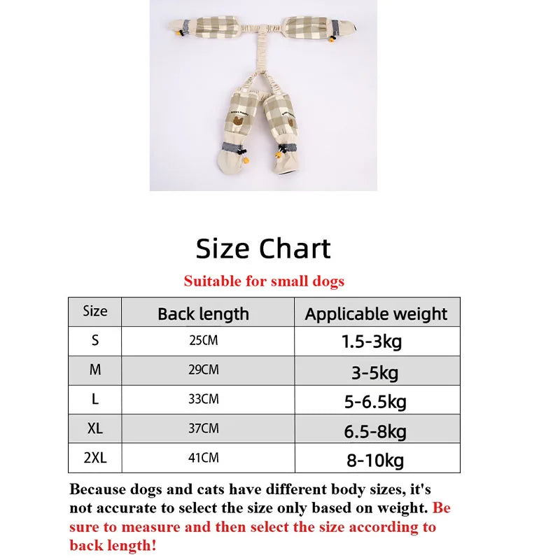 Reflective Anti-Slip Dog Jumpsuit | Dustproof Pet Pants