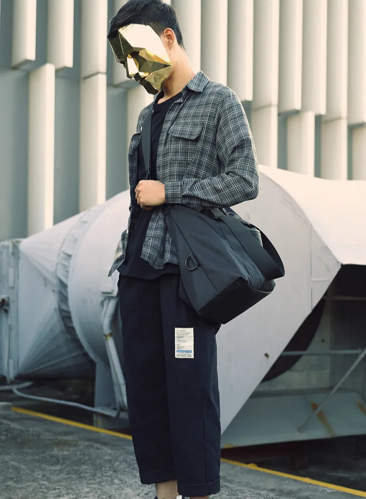 Men's Lightweight Nylon Travel Bag | Large Capacity Messenger Tote