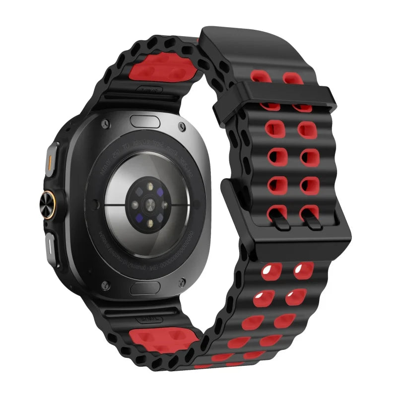 Silicone Sports Strap for Galaxy Watch | Breathable Marine Band