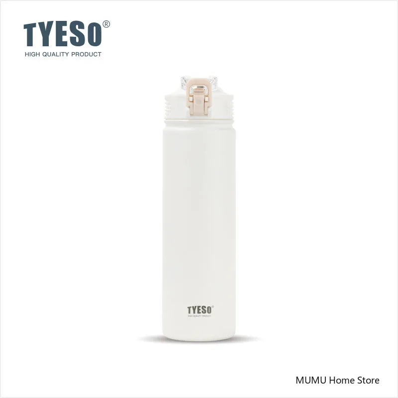 Stainless Steel Insulated Water Bottle with Straw - 600/750ML