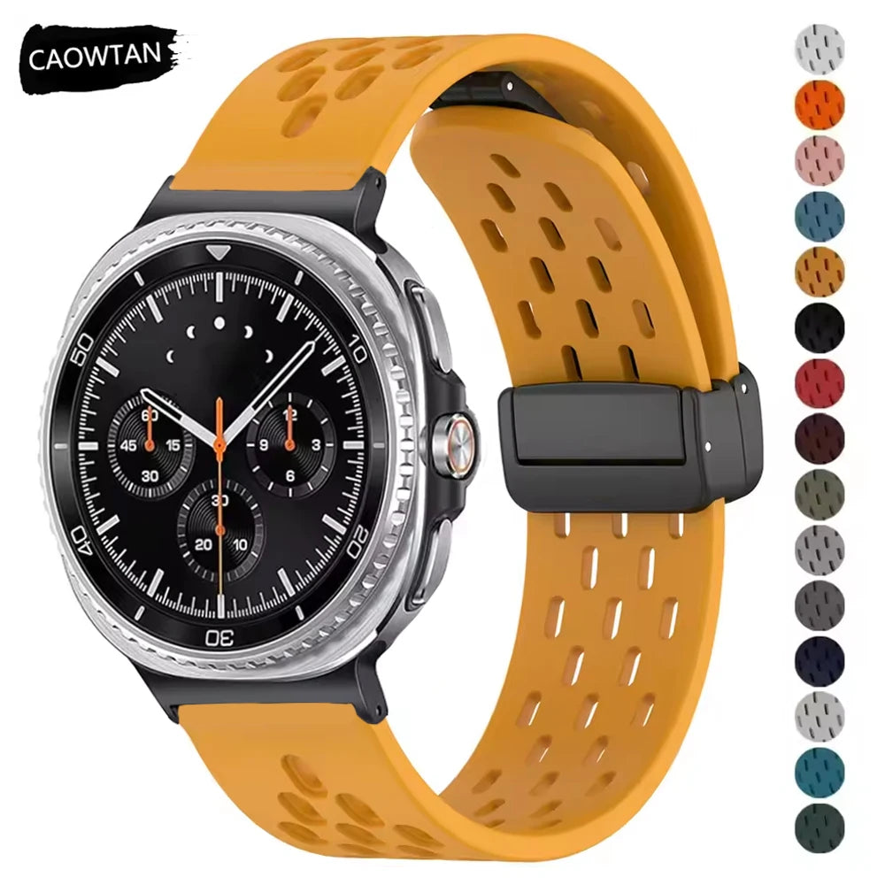 Breathable Sports Silicone Strap for Galaxy Watch | Magnetic Clasp