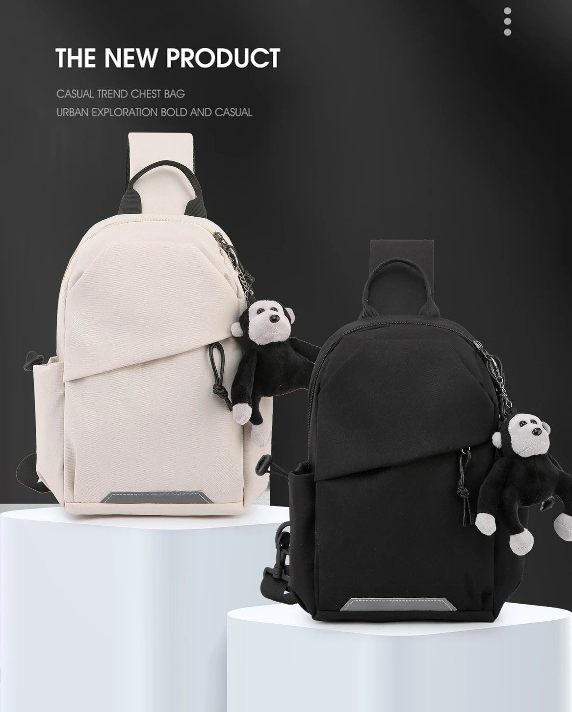 Unisex Korean Style Crossbody Bag | Lightweight & Portable