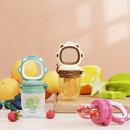 Alimentador de frutas y verduras de León de dibujos animados | Utensilios de dentición para bebés