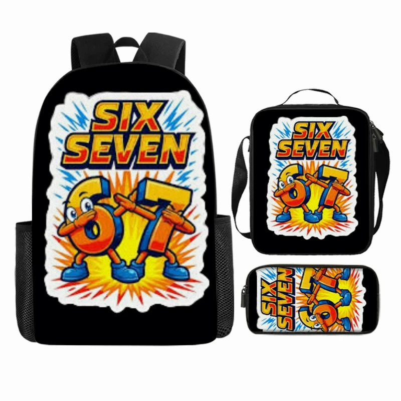Cute Anime-Inspired Backpack & Lunch Bag Set for Students