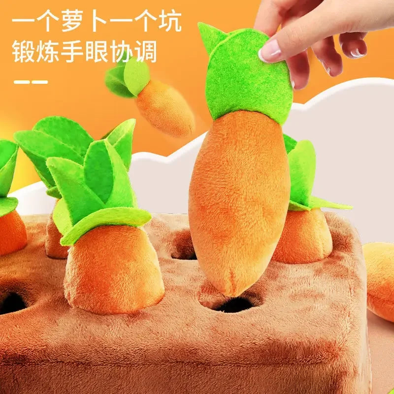 Educational Baby Plush Carrot & Radish Interaction Toy
