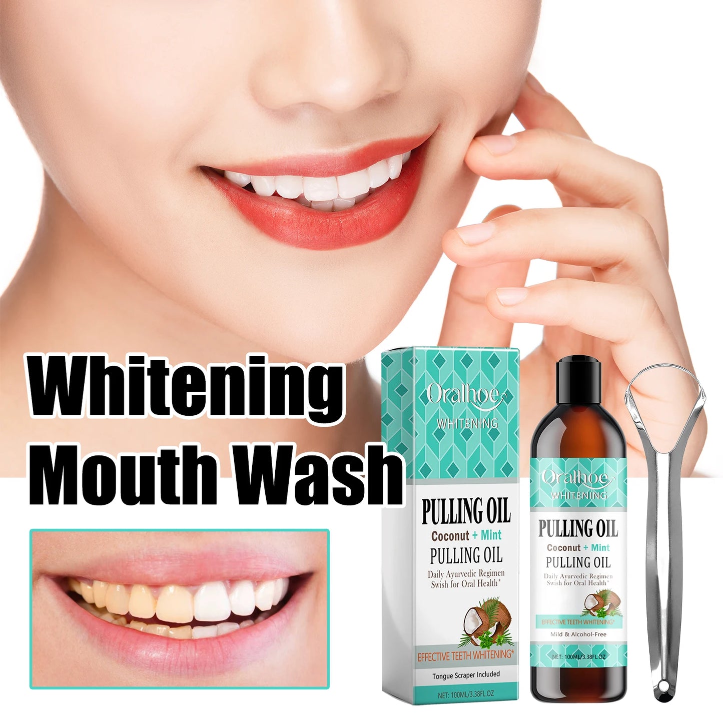 Coconut Mint Pulling Oil Mouthwash Kit | Fresh Oral Care Solution