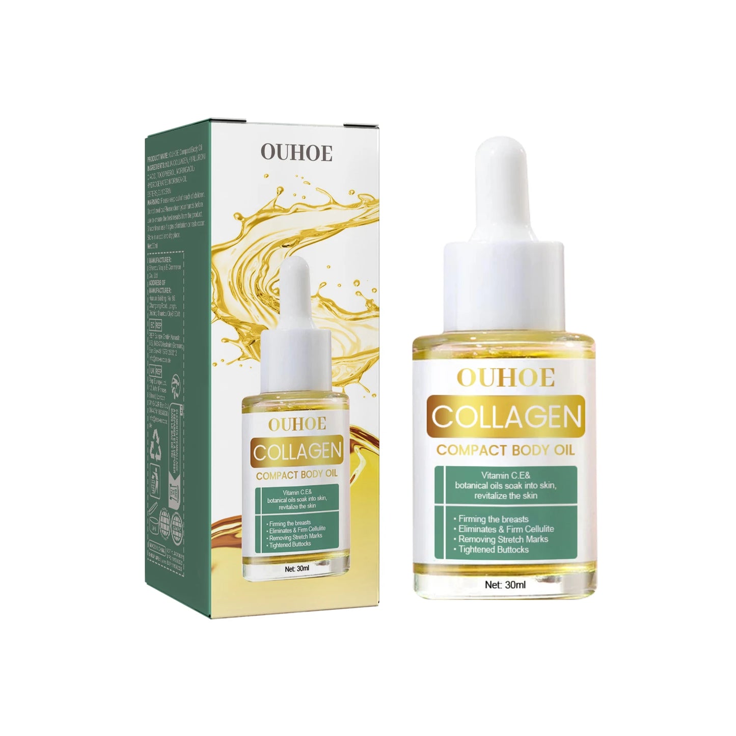Collagen Body Oil for Skin Tightening & Firming Treatment