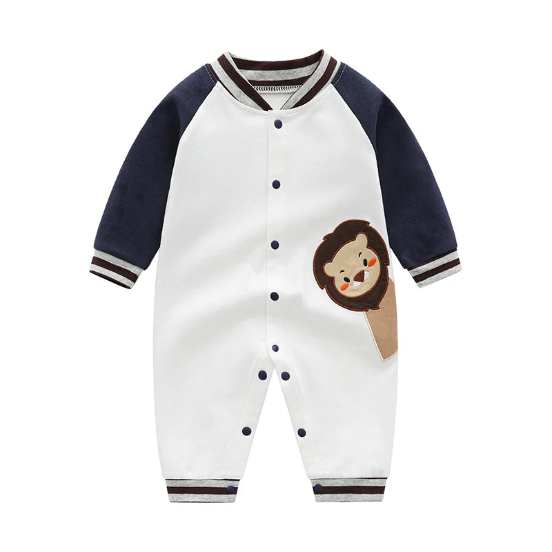 Cozy Pure Cotton Baby Long-Sleeved Rompers | Autumn Essentials