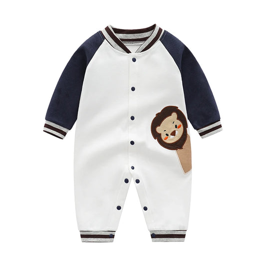 Cozy Pure Cotton Baby Long-Sleeved Rompers | Autumn Essentials