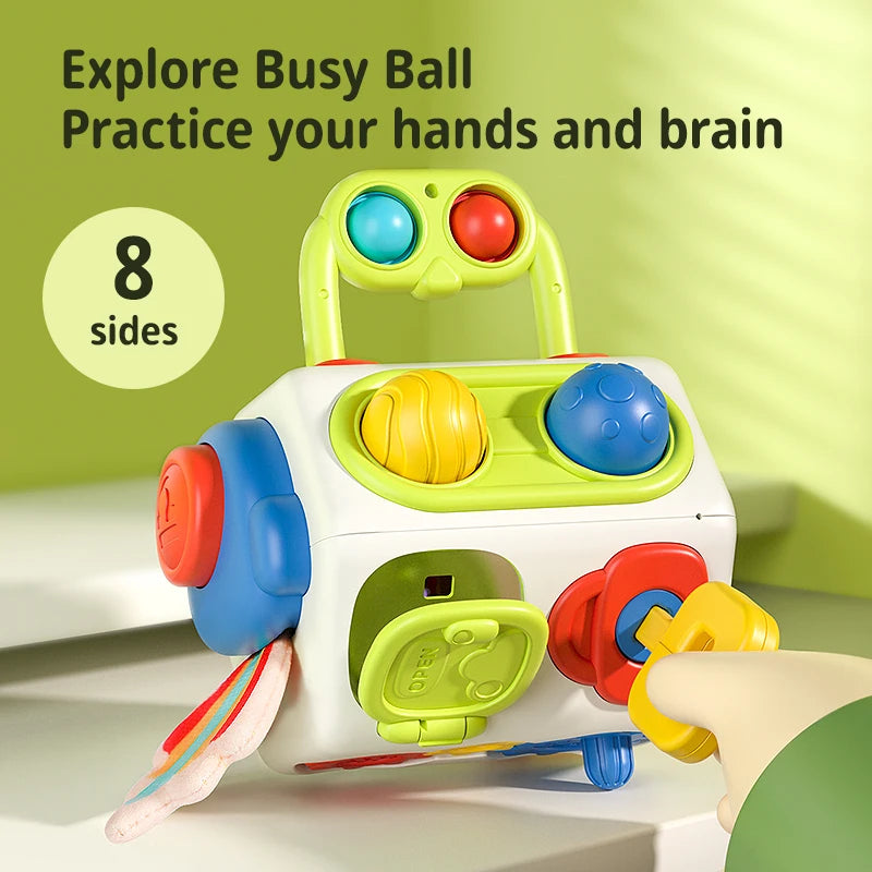 Busy Cube for Toddlers | Fun Early Education Toy for Kids