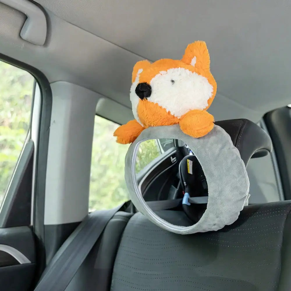 Baby Car Mirror for Safety | Easy View Cartoon Doll Design