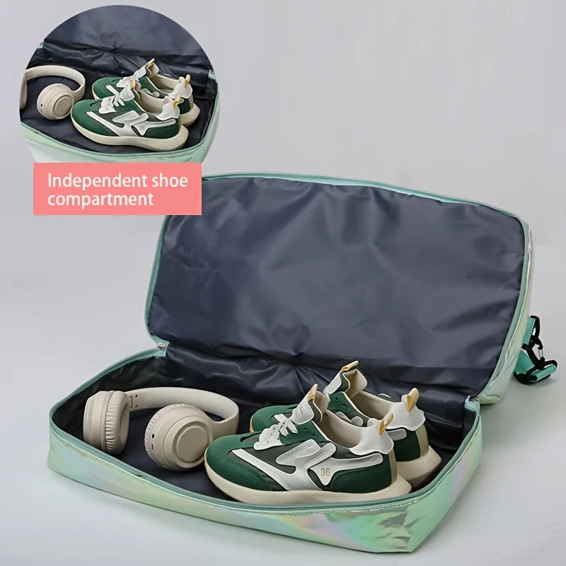 Lightweight Holographic Travel Duffel Bag | Large Capacity Tote