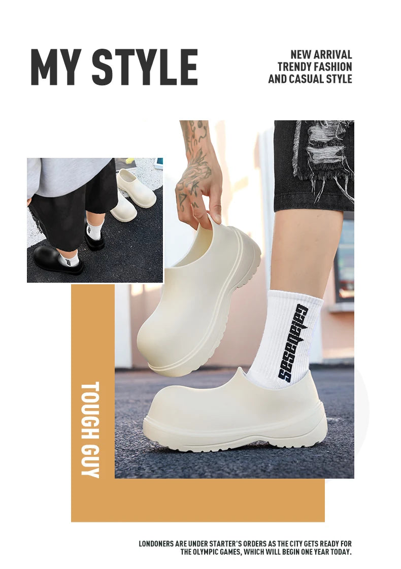 Lightweight Slip-On Chef Shoes for Men & Women | Casual Rain Shoes