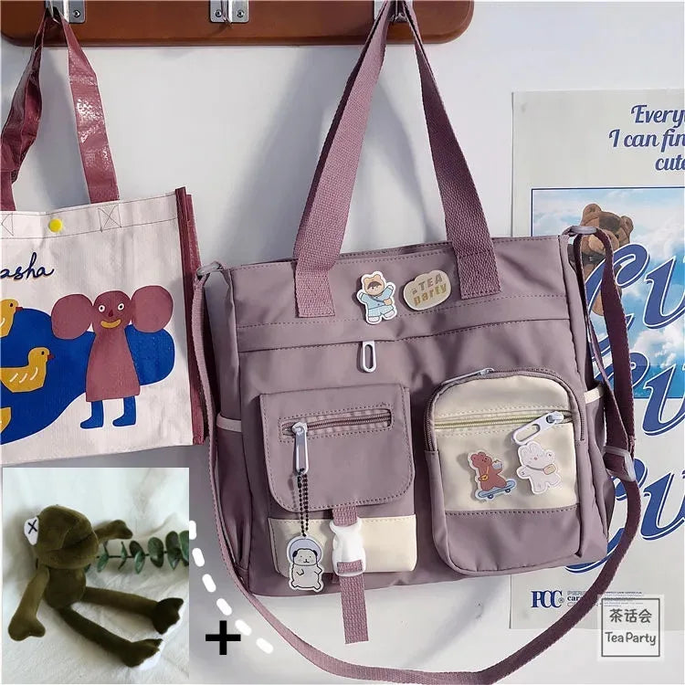 Versatile Nylon Waterproof Women's Shoulder Bag | Stylish Crossbody Satchel