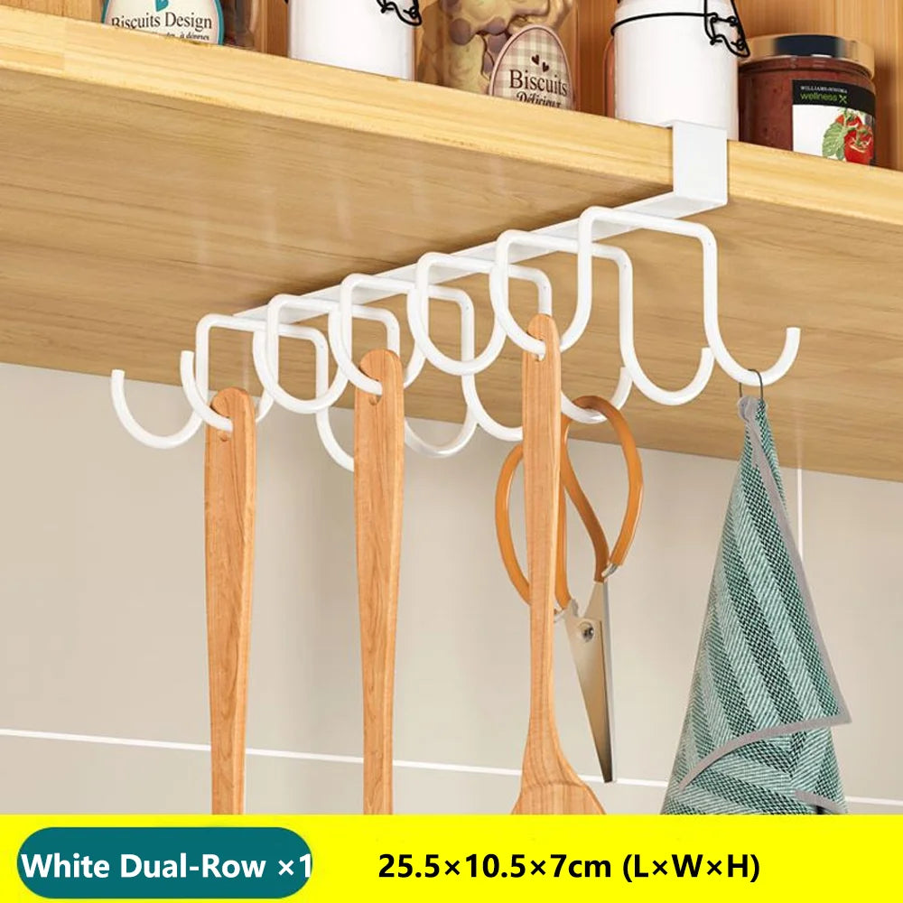 Kitchen Hanging Organizer Rack | Space-Saving Storage Solution