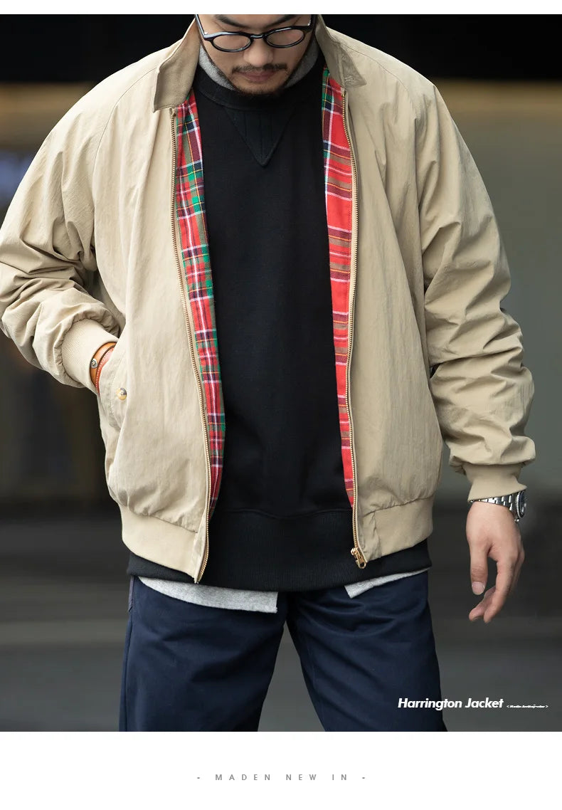 Men's Vintage Khaki Jacket | Retro Casual Outerwear for All Seasons