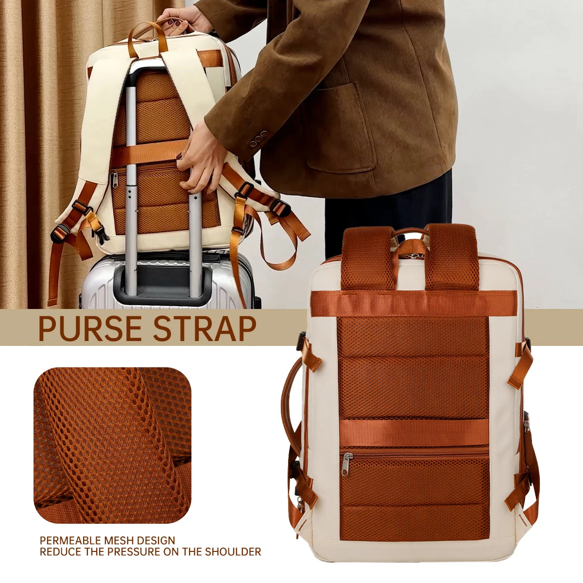 Unisex Simple Business Computer Backpack | Large Capacity Design