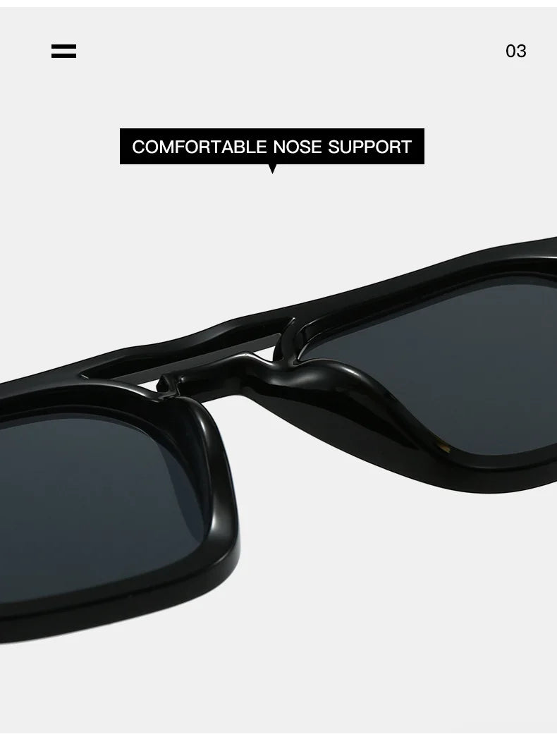 Transparent Square Computer Glasses for Blue Light Protection