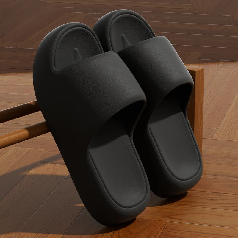 Unisex Non-Slip Pillow Slides | Soft Sole Summer Slippers