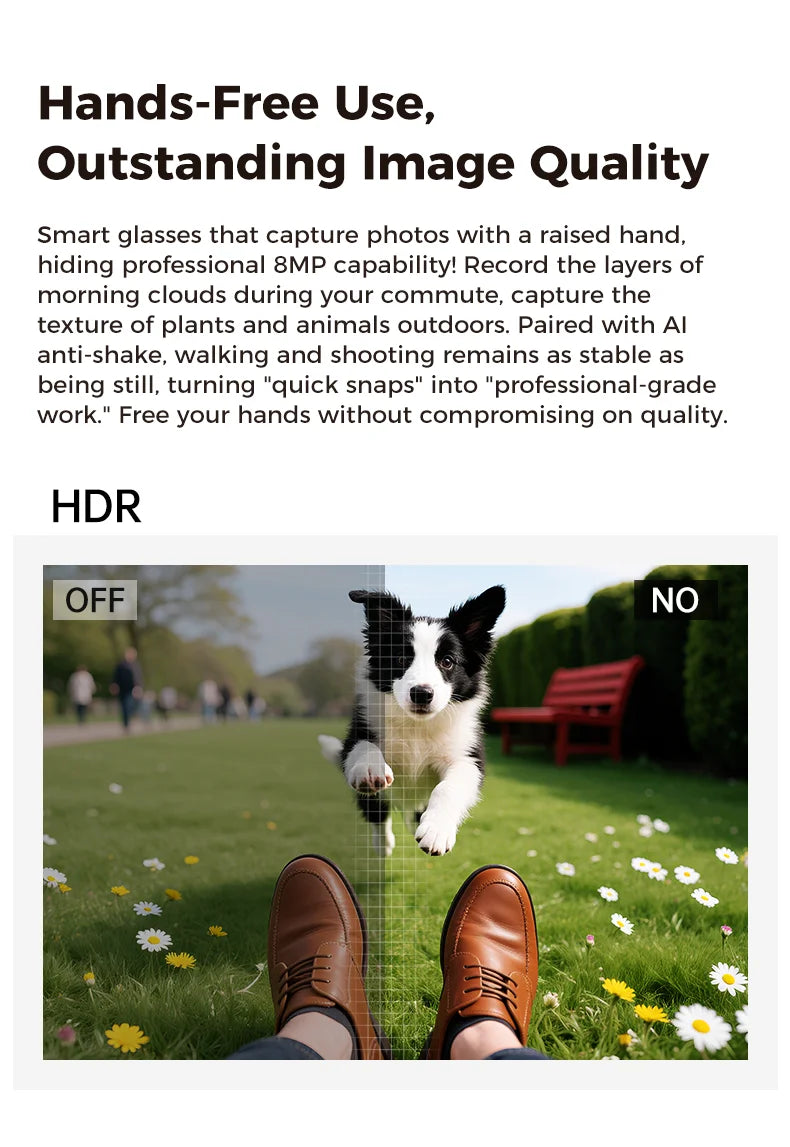 AI Smart Glasses | Real-Time Translation, Video Recording & Music