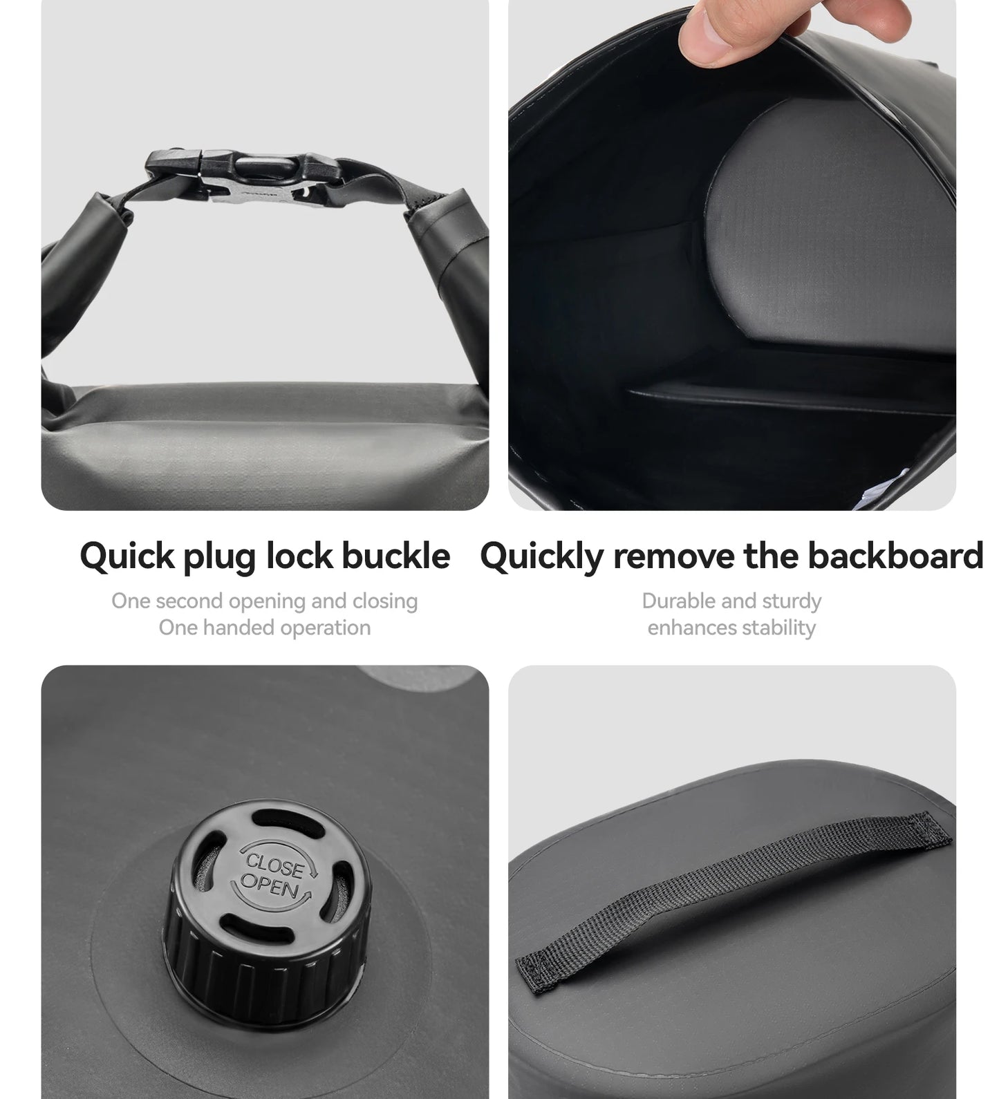 Heavy Duty Waterproof Compression Bike Bag | Quick Release Fork Pack