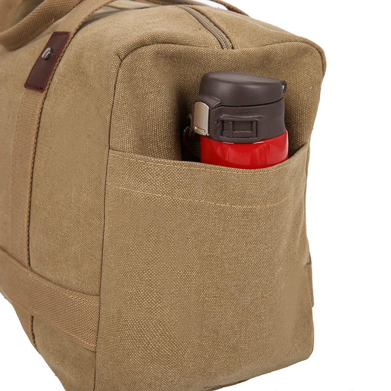 Men's Versatile Canvas Travel Bag | Large Capacity Weekend Duffel