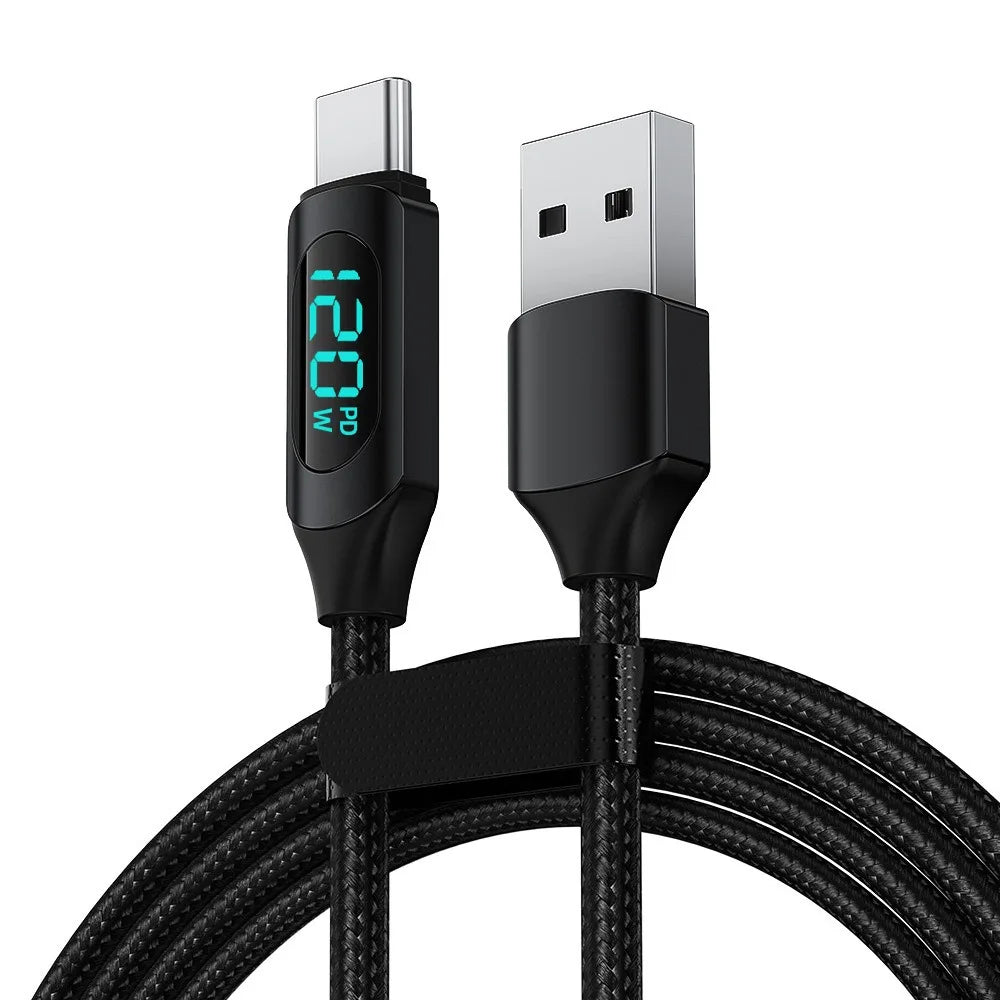 120W Super Fast Type C Charging Cable | High-Speed Data Cord