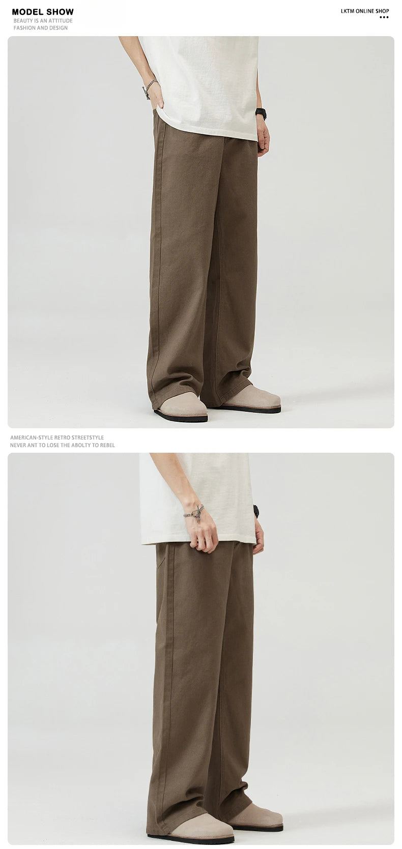 Men's Comfortable Baggy Straight Jeans | Casual Fashion Denim Pants