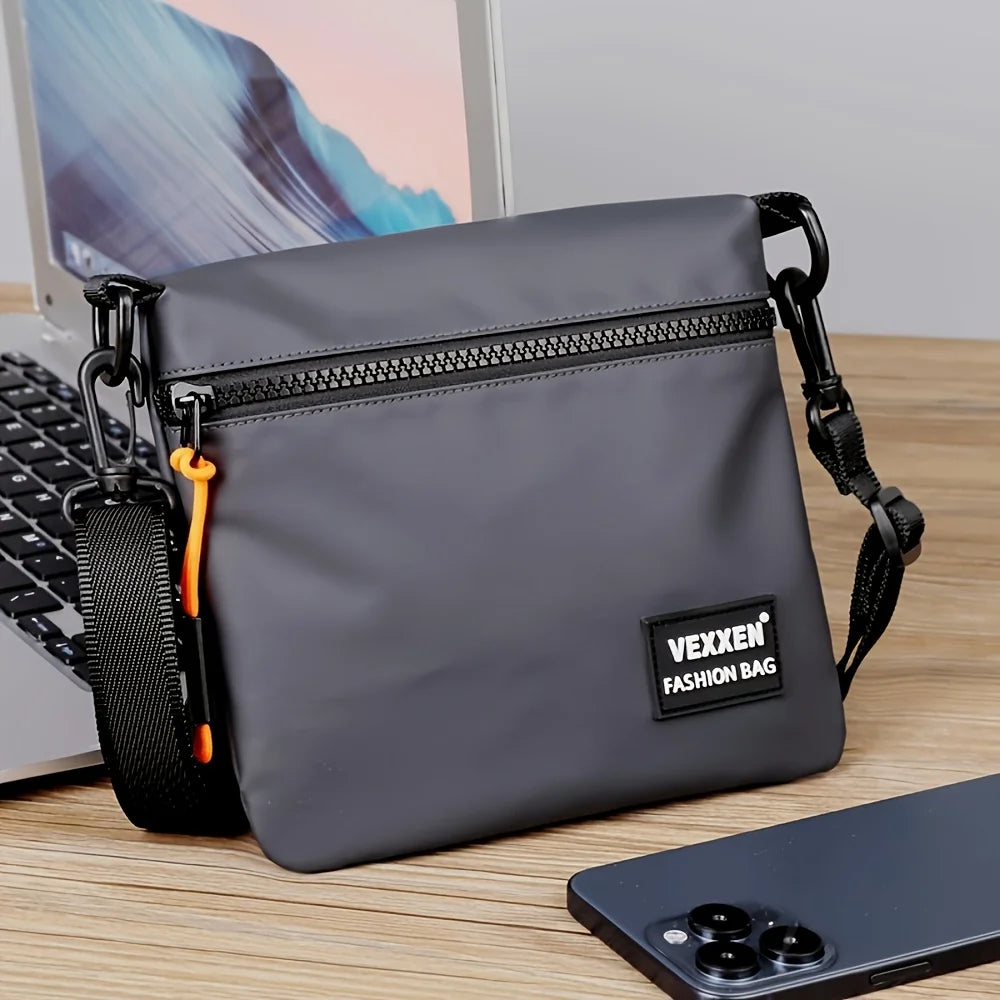 Trendy Unisex Multi-Layer Crossbody Bag | Water-Resistant Style